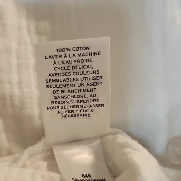 C*A*S*L*O*N Button Up Shirt White Size 3x - Picture 7 of 11